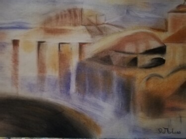 Painting titled "Secret détail" by Fablues, Original Artwork, Pastel