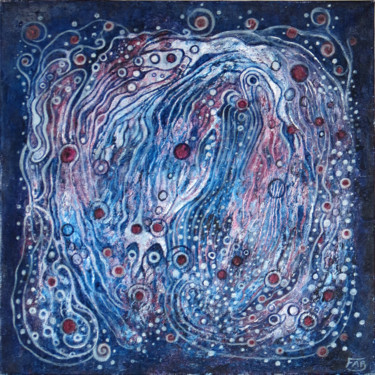 Peinture intitulée "Effervescence hiver…" par Fabrice Cadet, Œuvre d'art originale, Acrylique