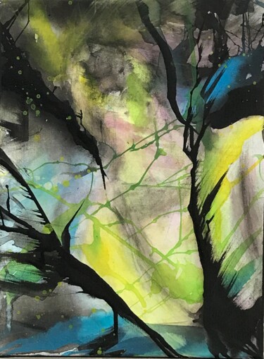 제목이 "L'Éclat Intérieur :…"인 미술작품 Fabrice Kocurek로, 원작, 아크릴 나무 들것 프레임에 장착됨
