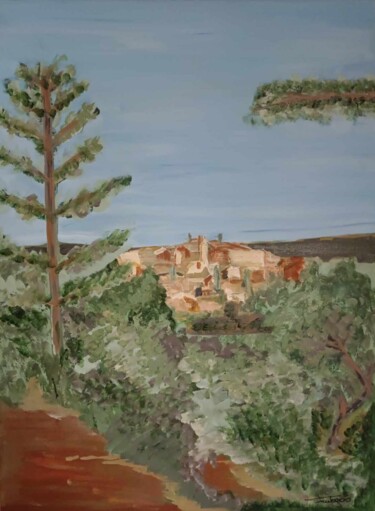 Картина под названием "Roussillon dans le…" - Fabrice Meslin (Fabzoo), Подлинное произведение искусства, Акрил Установлен на…