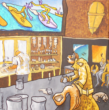 Pintura intitulada "Alcool" por Fabrice Réhel, Obras de arte originais, Acrílico