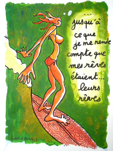 Drawing titled "Jusqu'à ce que ..." by Fabrice Réhel, Original Artwork