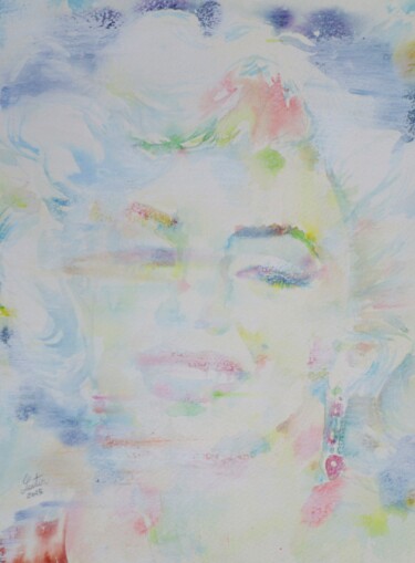 Malerei mit dem Titel "MARILYN MONROE" von Lautir, Original-Kunstwerk, Acryl