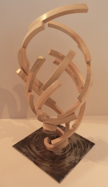 Скульптура под названием "Tornade" - Fabien Bochard, Подлинное произведение искусства, Дерево