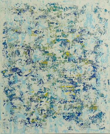 제목이 "A marée basse"인 미술작품 Fairouz Chilkowy로, 원작, 아크릴 나무 들것 프레임에 장착됨