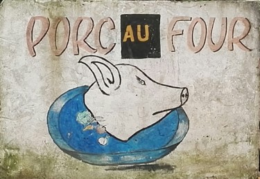 Photographie intitulée "Porc au four" par Fanny Touchet, Œuvre d'art originale