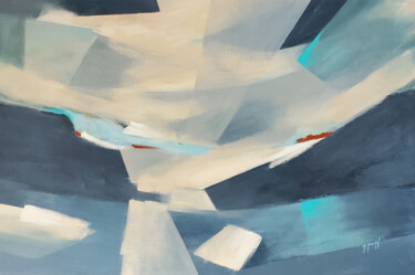 Pittura intitolato "Quand le ciel s'en…" da Fanou Montel, Opera d'arte originale, Acrilico Montato su Telaio per barella in…
