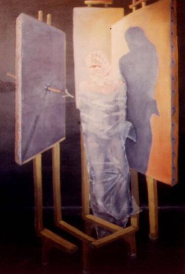 Schilderij getiteld "Artiste restreint" door Faris Al-Rawi, Origineel Kunstwerk, Olie