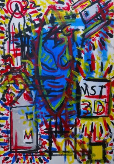 Painting titled "MST.3D" by Faris Rozlin, Original Artwork, Acrylic