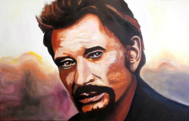 Peinture intitulée "JOHNNY" par Off Olivier Fasquel, Œuvre d'art originale, Acrylique