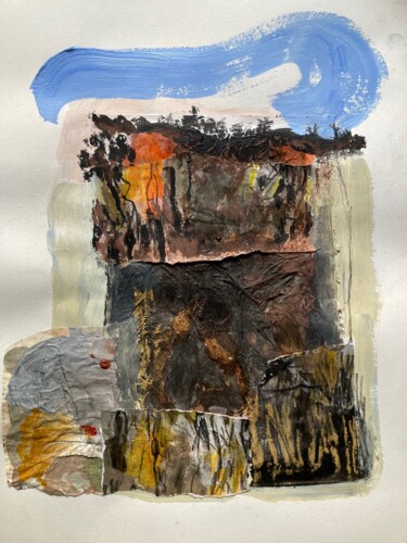 "Burnt land i" başlıklı Tablo Fatima Fernandes tarafından, Orijinal sanat, Kolaj