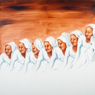 Peinture intitulée "chorale dansée 3 (0…" par Fatima Gillet, Œuvre d'art originale, Acrylique