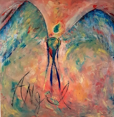Painting titled "Angel" by Faver, Original Artwork, Acrylic
