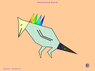 Arts numériques intitulée "bizaroid bird" par Eagles100, Œuvre d'art originale, Travail numérique 2D