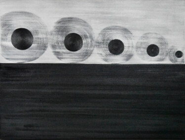 Pintura intitulada "The Circle Theory #…" por Faye Zxz, Obras de arte originais, Óleo