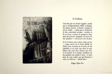 Prenten & gravures getiteld "Alan Edgard Poe" door François Crinel, Origineel Kunstwerk, Ets