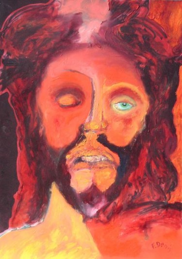 Painting titled "Ecce Homo" by Francis Denis, Original Artwork