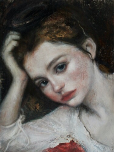 Painting titled "The hidden mystery…" by Federica Belloli, Original Artwork, Acrylic Mounted on Wood Stretcher frame
