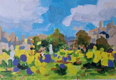 Malarstwo zatytułowany „Tuileries Garden Pa…” autorstwa Felicia Stockdale, Oryginalna praca, Akryl