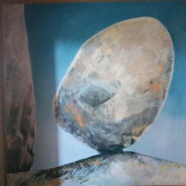 Peinture intitulée "Balancing Rock - Gi…" par Felicia Stockdale, Œuvre d'art originale, Huile