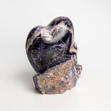 Sculpture titled "Corazón doble" by Felipe Cesar D'Oliveira, Original Artwork, Stone