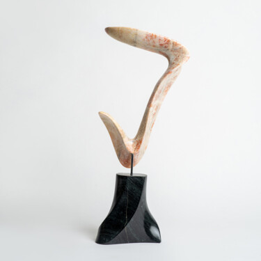 Skulptur mit dem Titel "Boomrerang" von Felipe Cesar D'Oliveira, Original-Kunstwerk, Stein