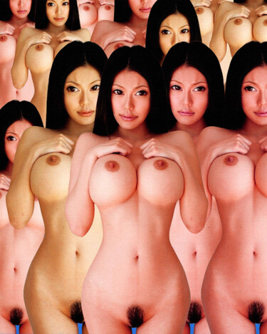 Digital Arts titled "Jap Girls" by Felipe Hueb, Original Artwork, Photo Montage