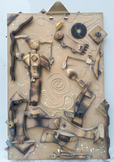 Escultura titulada "" Княгиня Ефросинья…" por Leonid Feodor, Obra de arte original, Metales