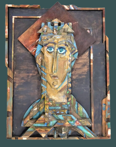 Скульптура под названием "Непокоримая" - Леонид Феодор, Подлинное произведение искусства, Дерево