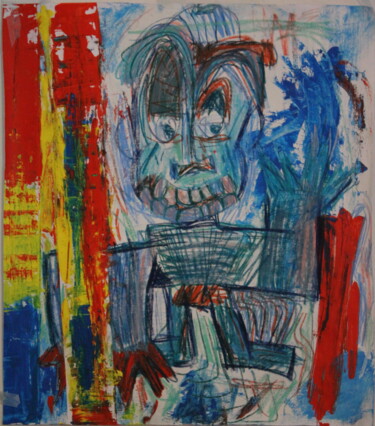 Peinture intitulée "Das bunte Monster" par Ferdinand Duve, Œuvre d'art originale, Cire