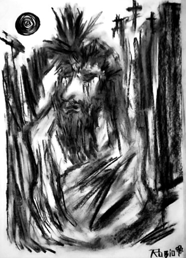 Drawing titled "«Solo os acordaís d…" by Fernando Rubio, Original Artwork, Charcoal