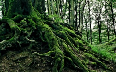 Fotografía titulada "Rooted Whispers: Un…" por Fetux_lines, Obra de arte original, Acrílico