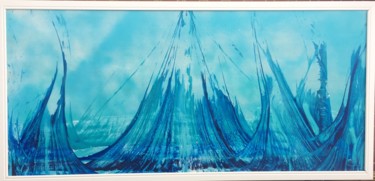 Peinture intitulée "Waves" par Gilles David, Œuvre d'art originale, Acrylique