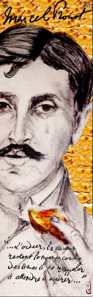 Artes digitais intitulada "Proust à la madelei…" por Gilles David, Obras de arte originais, colagem digital