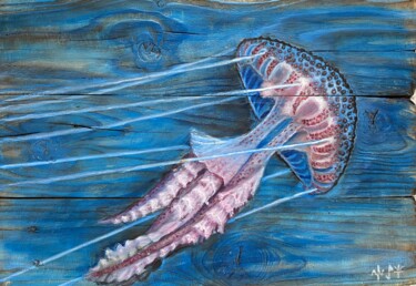 "Deniz anası" başlıklı Tablo Fikret Şen tarafından, Orijinal sanat, Akrilik