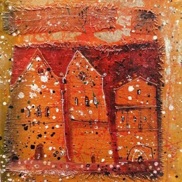 Картина под названием "Orange mood" - Филипп Казак, Подлинное произведение искусства, Акрил
