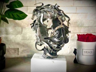 Скульптура под названием "LookForMe (Ultimo E…" - Filippo Pietro Castrovinci, Подлинное произведение искусства, Металлы