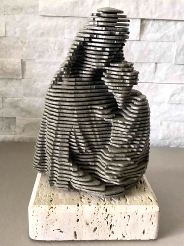 Sculpture titled "The Mother" by Filippo Pietro Castrovinci, Original Artwork, Metals