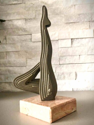 Sculpture titled "The Athlete" by Filippo Pietro Castrovinci, Original Artwork, Metals