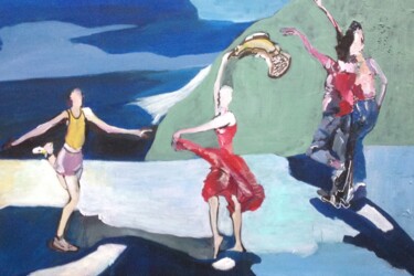 Pintura intitulada "Dance" por Filomena Carmo Pinto, Obras de arte originais, Acrílico