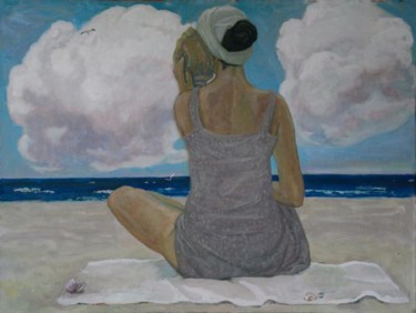 Картина под названием "Морская" - Evgeniya Filonenko, Подлинное произведение искусства, Масло