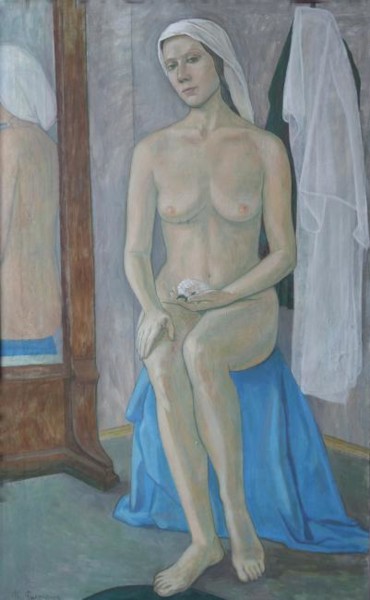 Картина под названием "Обнаженная" - Evgeniya Filonenko, Подлинное произведение искусства, Масло