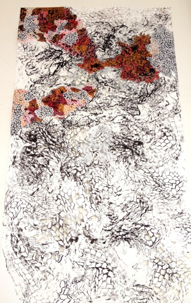 「Laid de papier peint」というタイトルのインストール Studio Figiによって, オリジナルのアートワーク, 紙