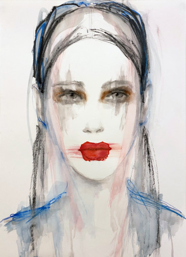 绘画 标题为“Véronique” 由Fiona Maclean, 原创艺术品, 水彩