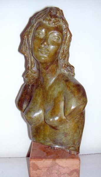 Sculpture intitulée "Eve" par Jeanine Fitou Valens, Œuvre d'art originale, Bronze