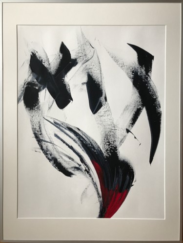 Peinture intitulée "Série Noire" par Florence Barre, Œuvre d'art originale, Acrylique Monté sur Aluminium