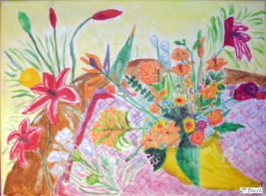 Peinture intitulée "Corne d'abondance" par Fbscnv, Œuvre d'art originale, Acrylique