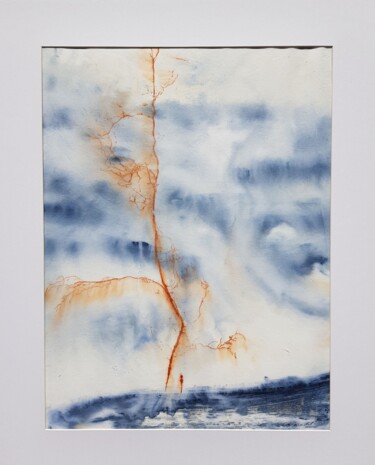 Prenten & gravures getiteld "Ecoute l'arbre #5" door Florence Crinquand, Origineel Kunstwerk, Monotype