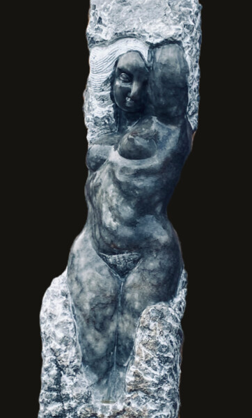 Sculpture titled "Helena" by Florence Jarrige, Original Artwork, Stone
