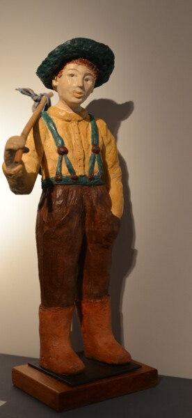 Escultura titulada "Benny" por Florence Schwartz, Obra de arte original, Terracota